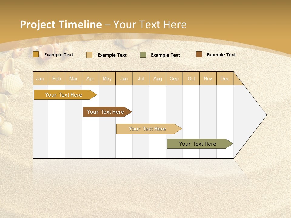 Sea Shells On Sand PowerPoint Template