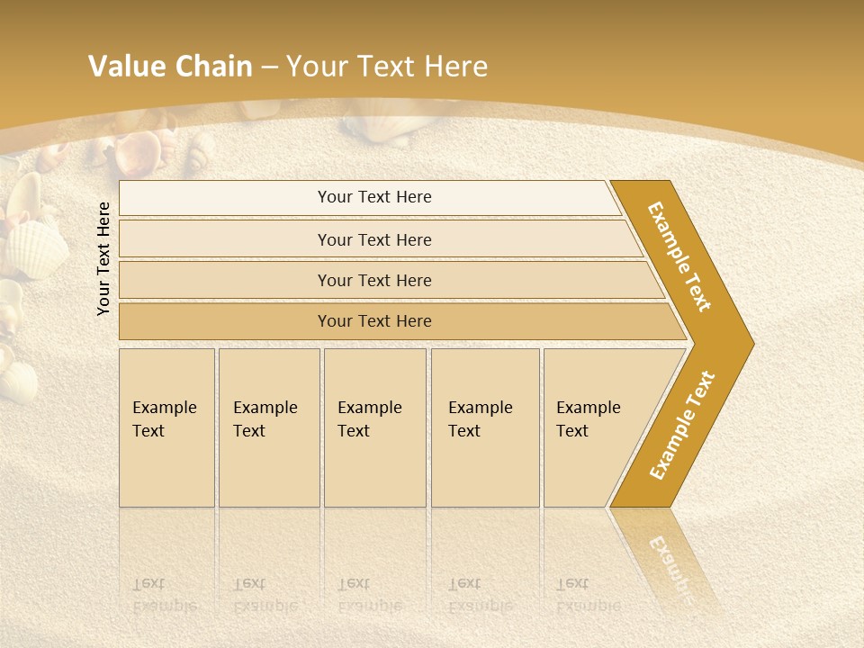 Sea Shells On Sand PowerPoint Template