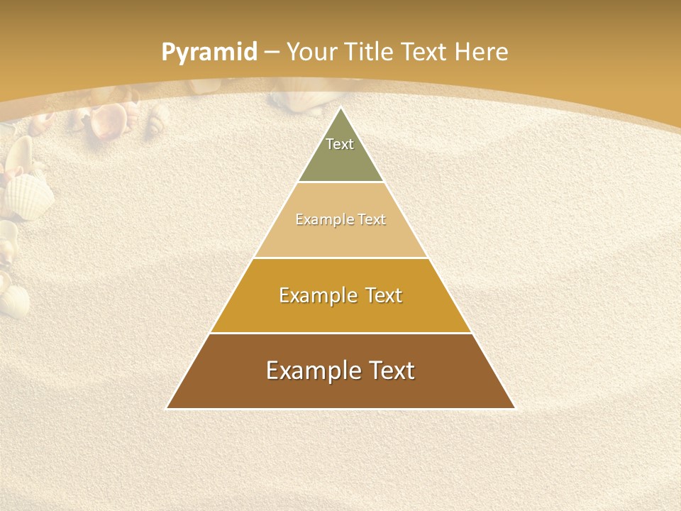 Sea Shells On Sand PowerPoint Template