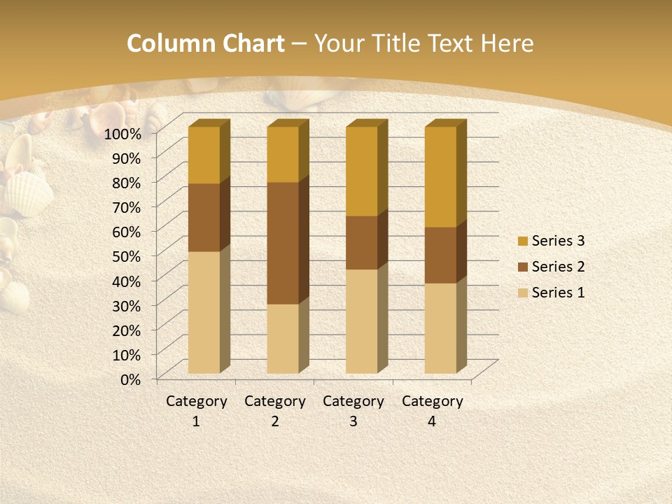 Sea Shells On Sand PowerPoint Template