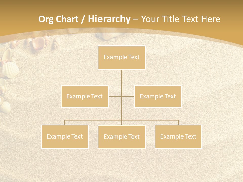 Sea Shells On Sand PowerPoint Template