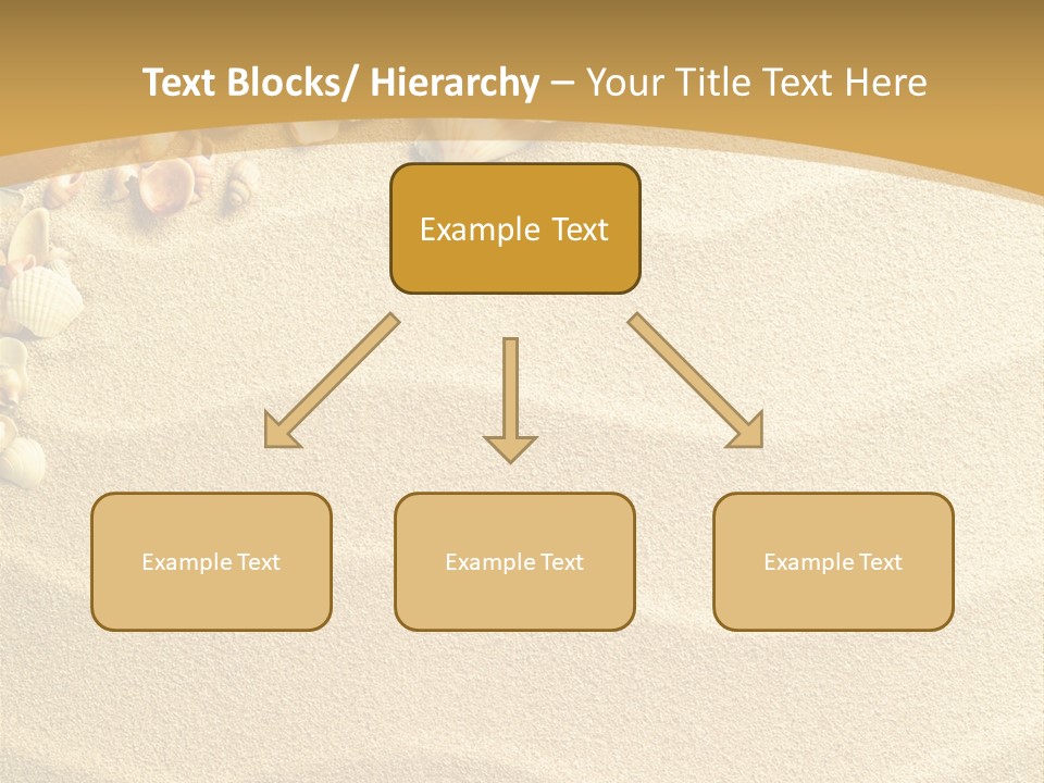 Sea Shells On Sand PowerPoint Template