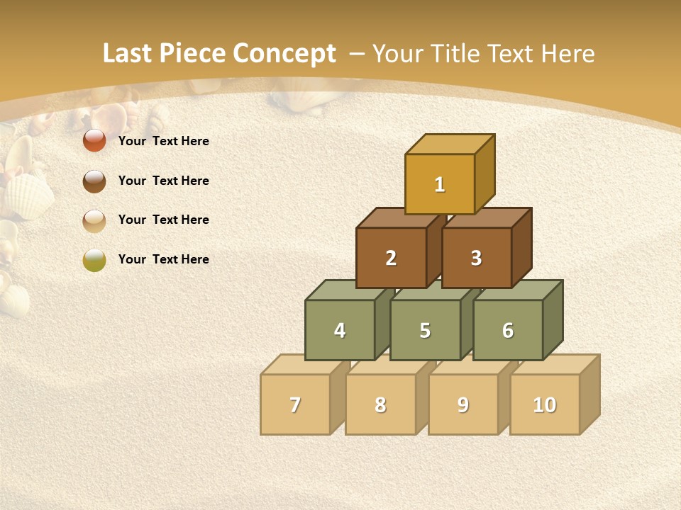 Sea Shells On Sand PowerPoint Template