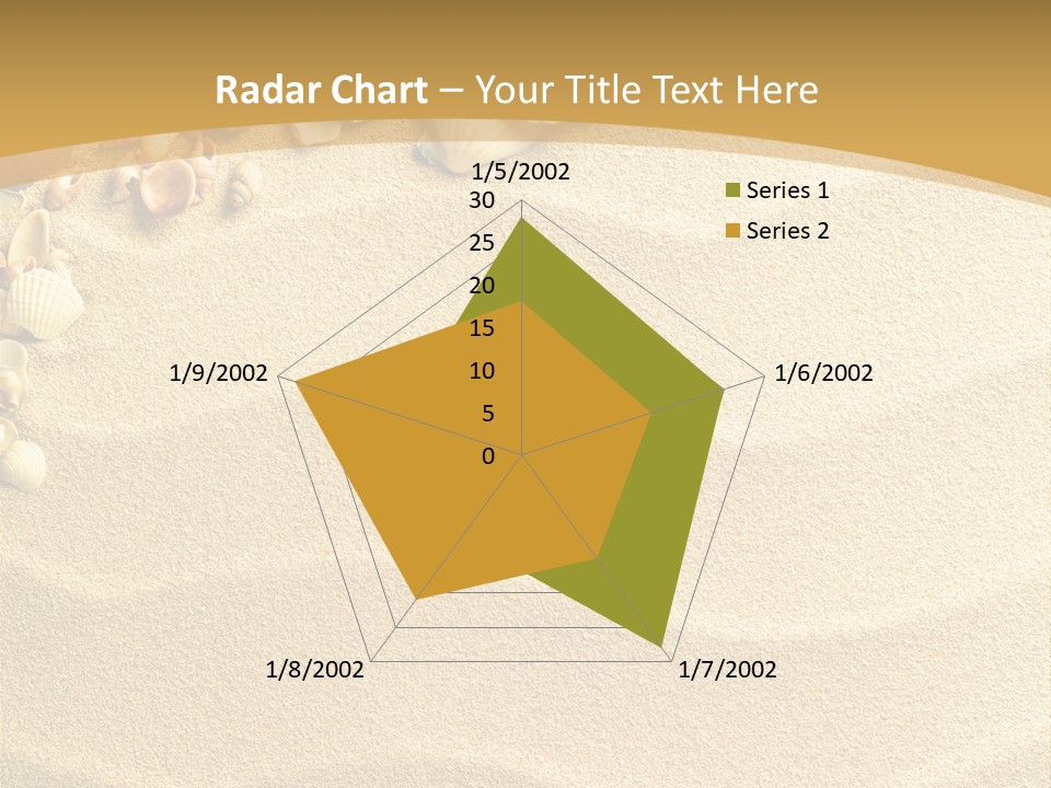 Sea Shells On Sand PowerPoint Template