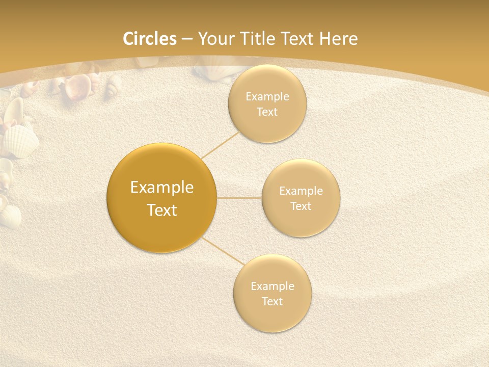 Sea Shells On Sand PowerPoint Template