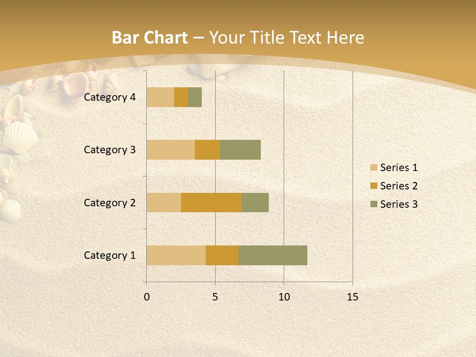 Sea Shells On Sand PowerPoint Template