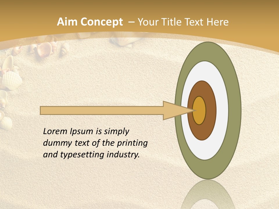 Sea Shells On Sand PowerPoint Template