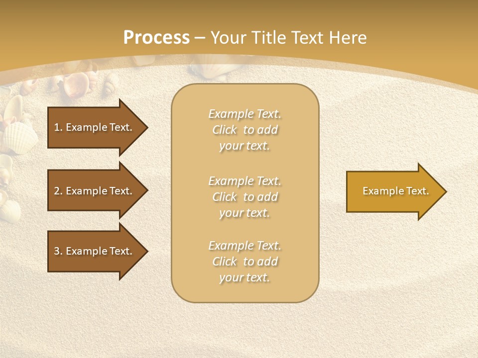 Sea Shells On Sand PowerPoint Template