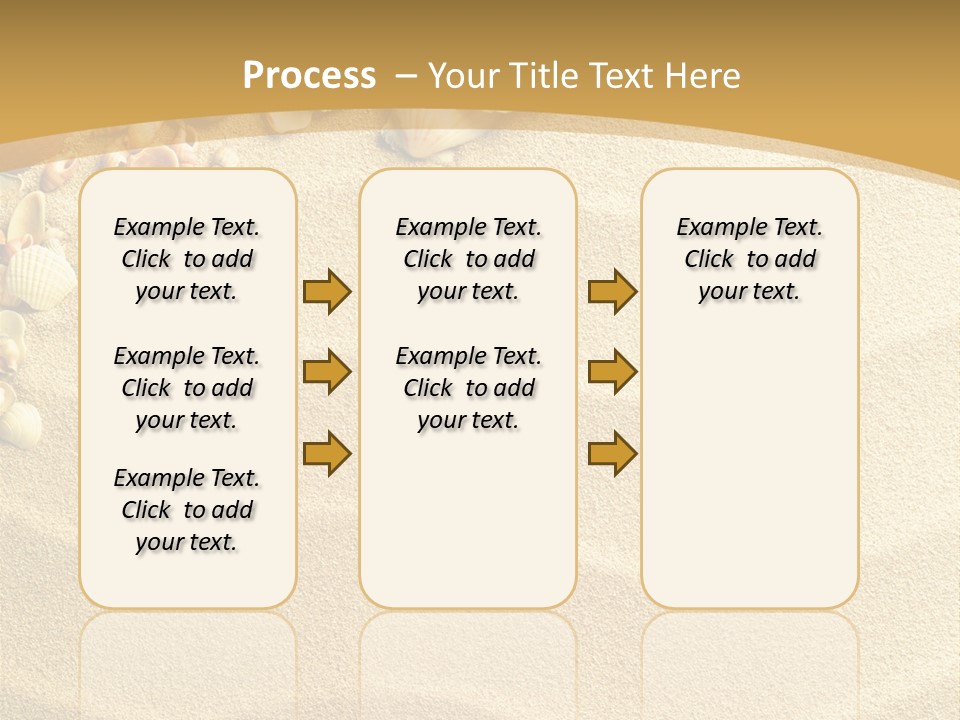 Sea Shells On Sand PowerPoint Template