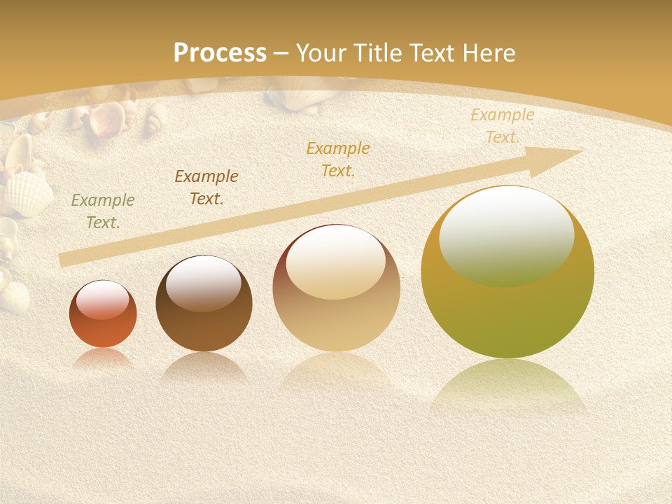 Sea Shells On Sand PowerPoint Template