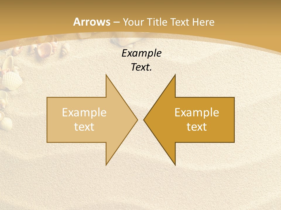 Sea Shells On Sand PowerPoint Template