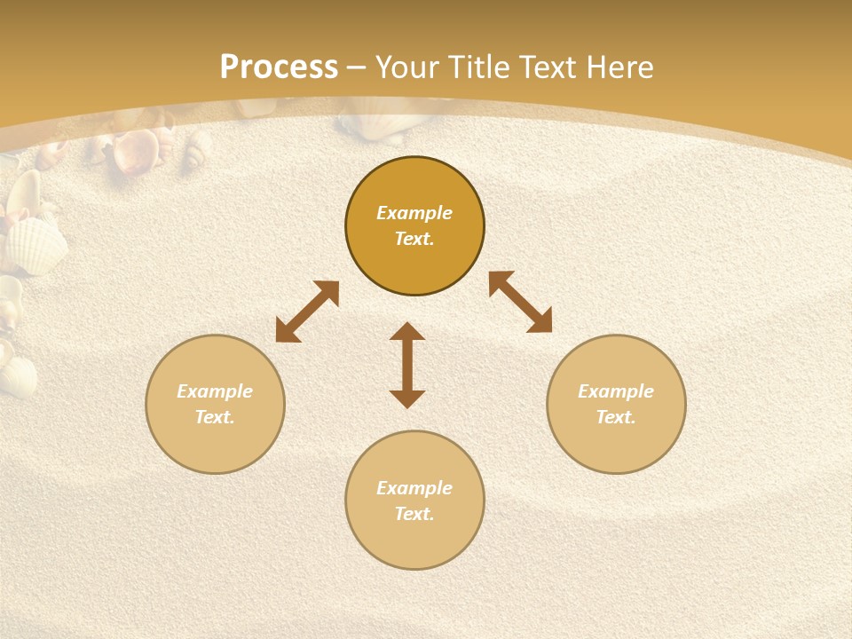 Sea Shells On Sand PowerPoint Template
