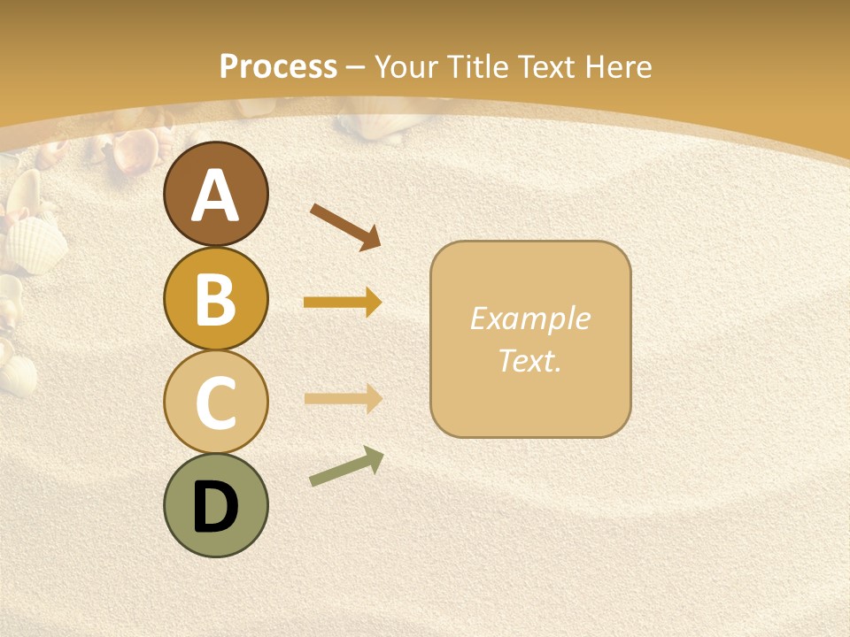 Sea Shells On Sand PowerPoint Template