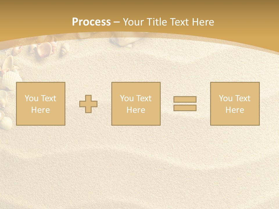 Sea Shells On Sand PowerPoint Template