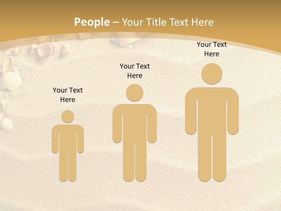 Sea Shells On Sand PowerPoint Template