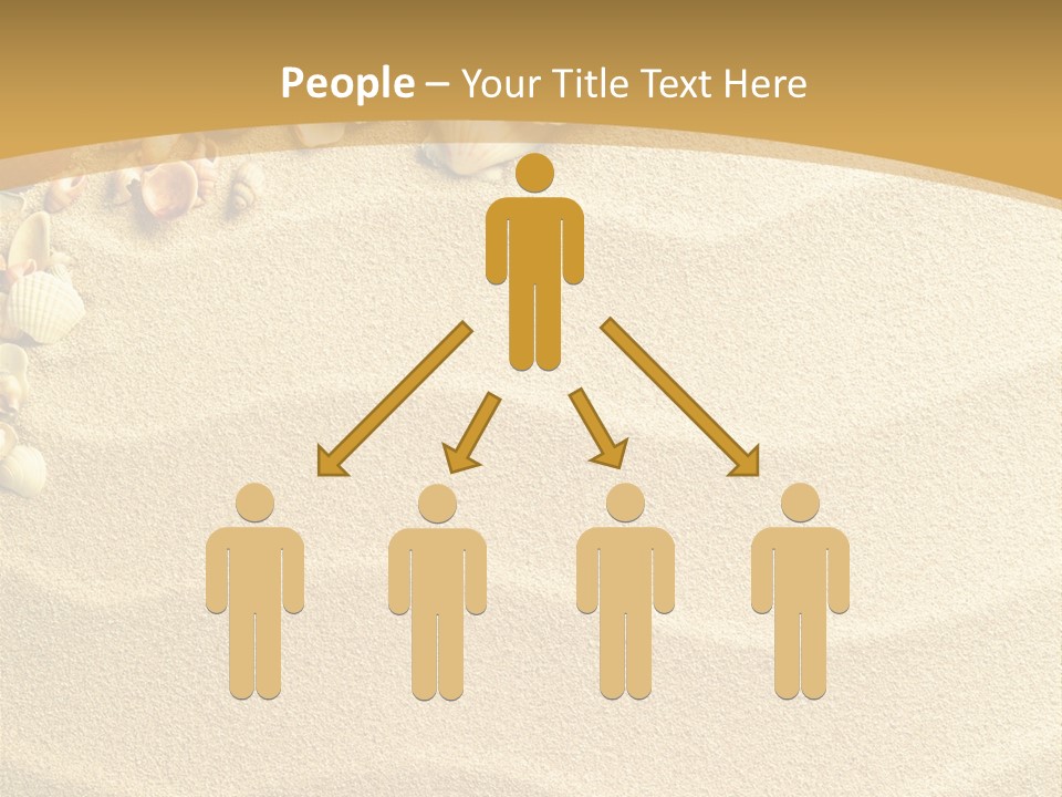 Sea Shells On Sand PowerPoint Template