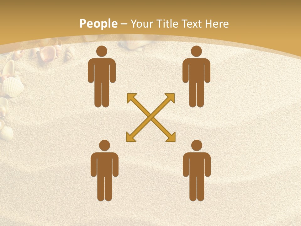 Sea Shells On Sand PowerPoint Template