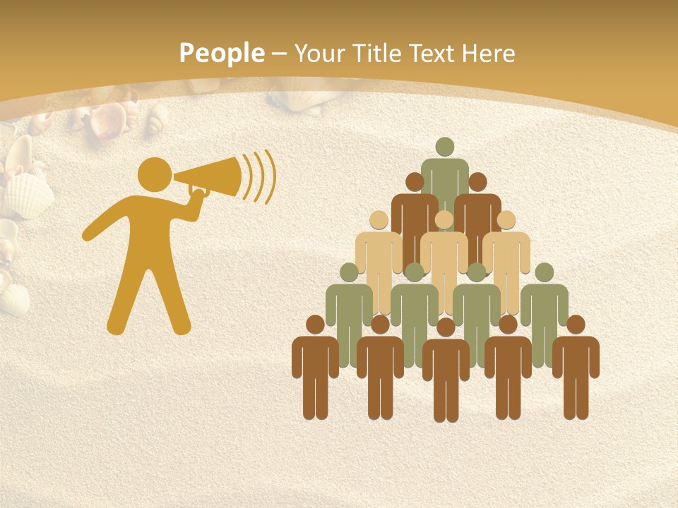 Sea Shells On Sand PowerPoint Template