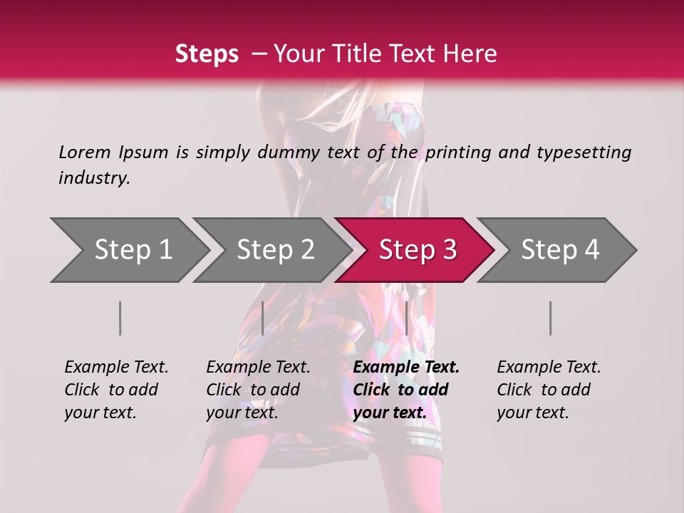 Hustle Dance Steps PowerPoint Template