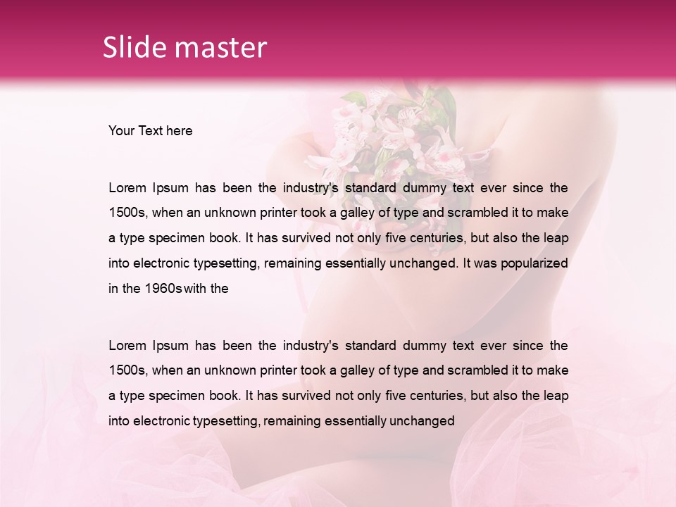 Wellness Person Hand PowerPoint Template