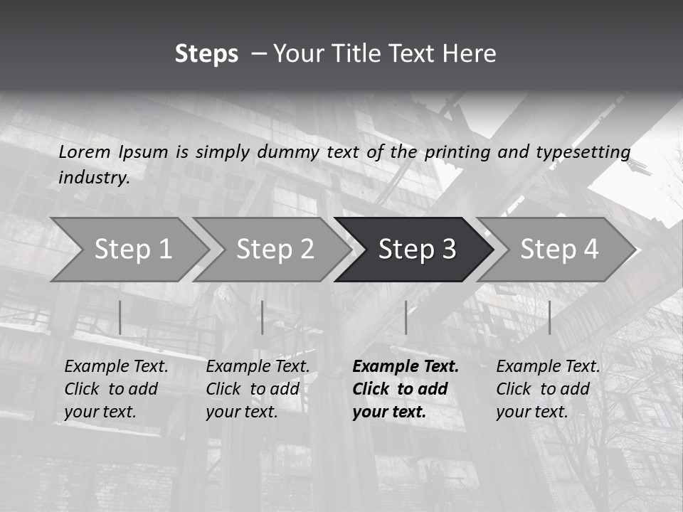 Abandoned Industrial Building PowerPoint Template