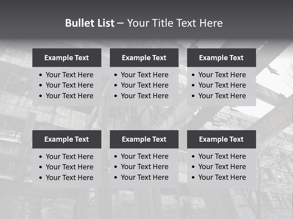 Abandoned Industrial Building PowerPoint Template