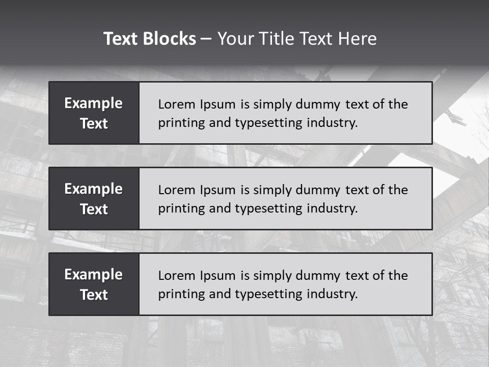 Abandoned Industrial Building PowerPoint Template