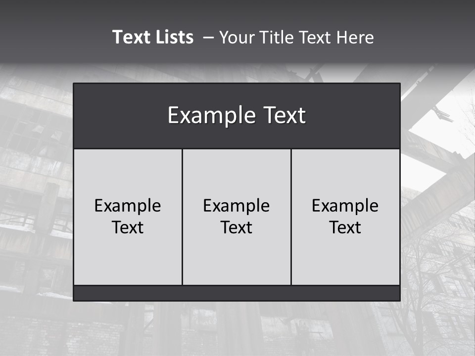 Abandoned Industrial Building PowerPoint Template