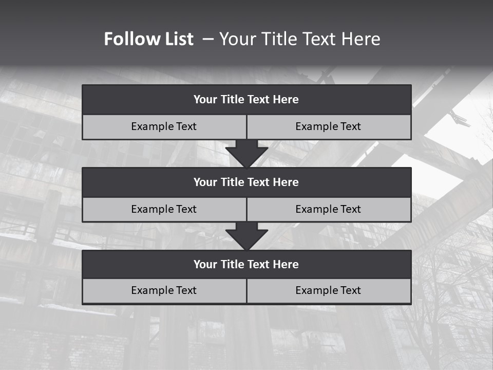 Abandoned Industrial Building PowerPoint Template