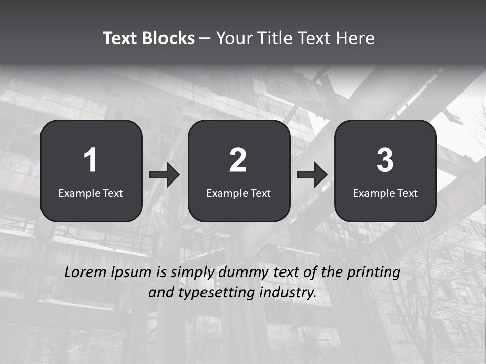 Abandoned Industrial Building PowerPoint Template