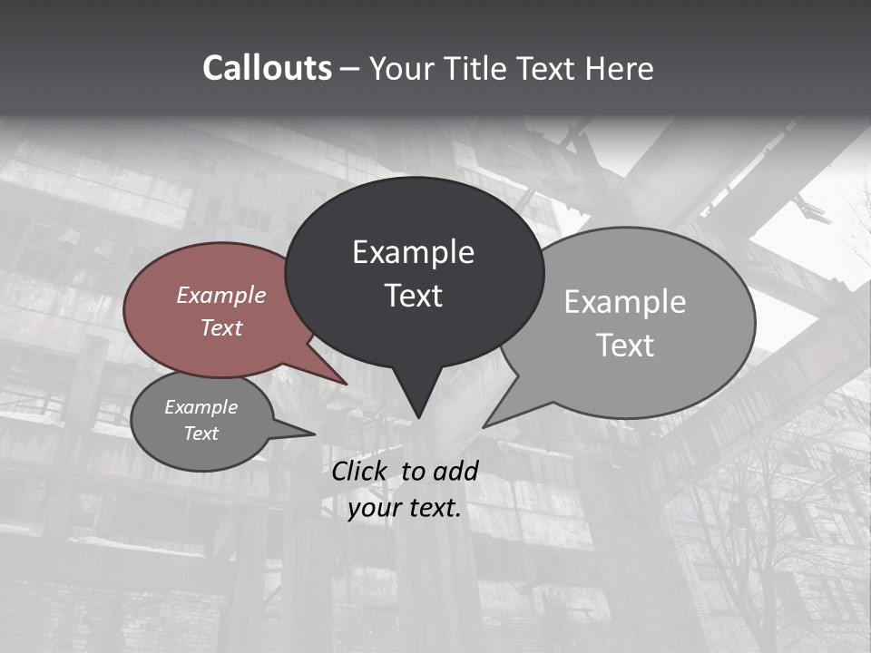 Abandoned Industrial Building PowerPoint Template