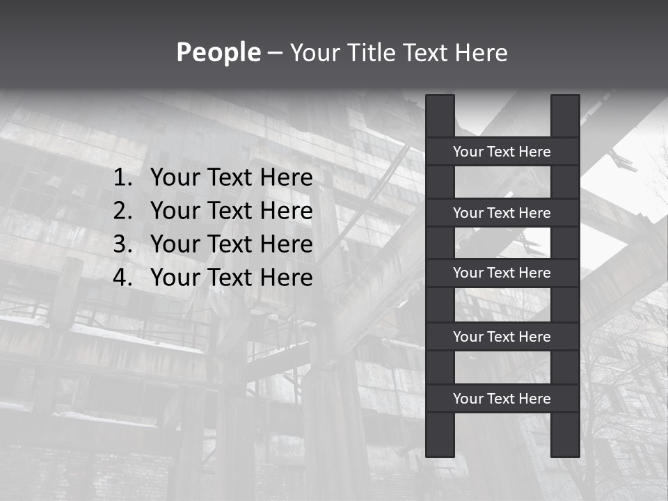 Abandoned Industrial Building PowerPoint Template