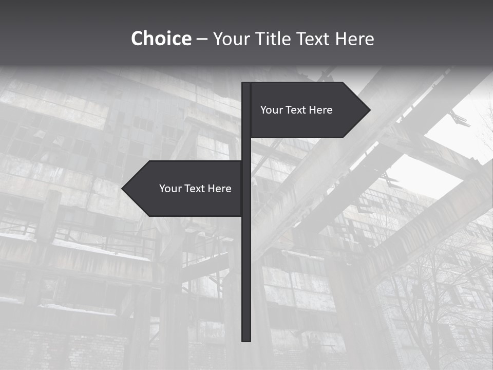 Abandoned Industrial Building PowerPoint Template