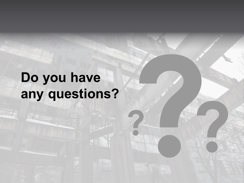 Abandoned Industrial Building PowerPoint Template