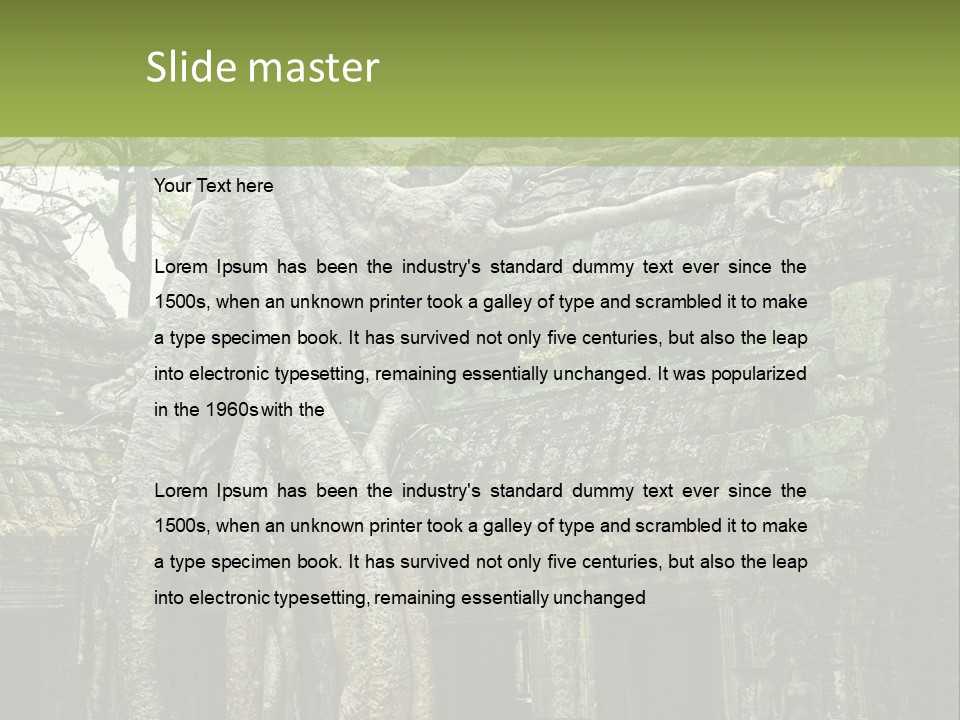 Ta Prohm Tree PowerPoint Template