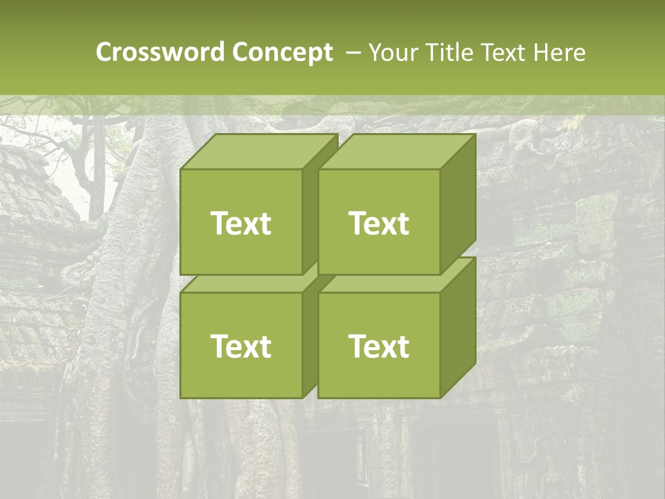Ta Prohm Tree PowerPoint Template