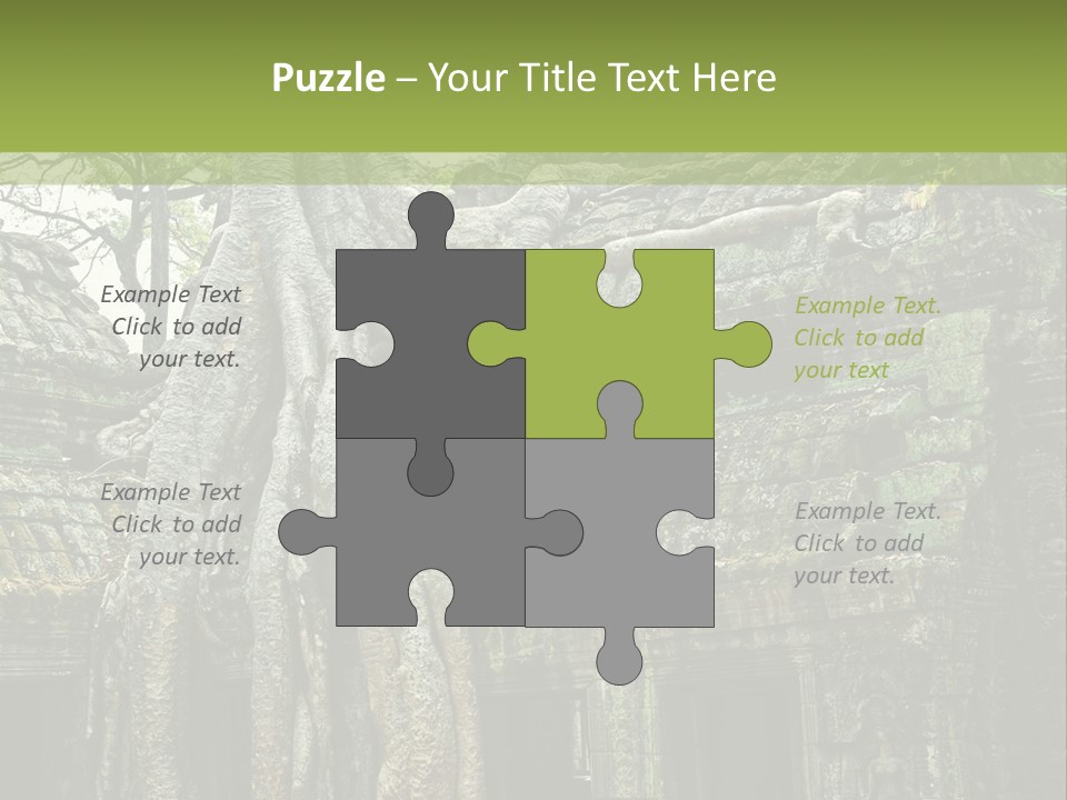 Ta Prohm Tree PowerPoint Template