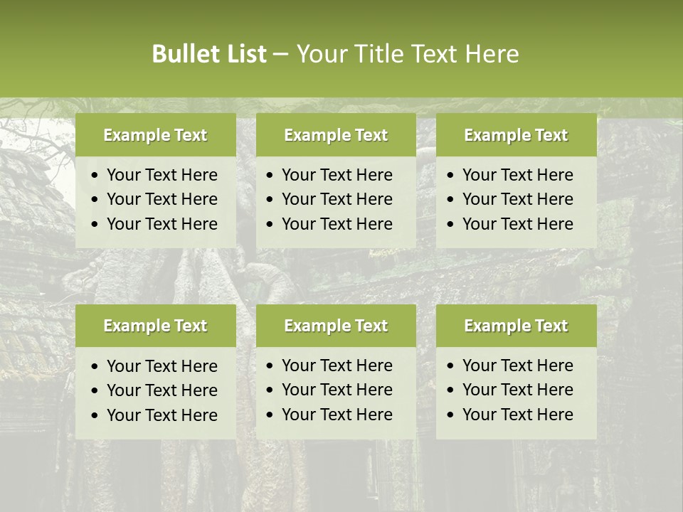 Ta Prohm Tree PowerPoint Template