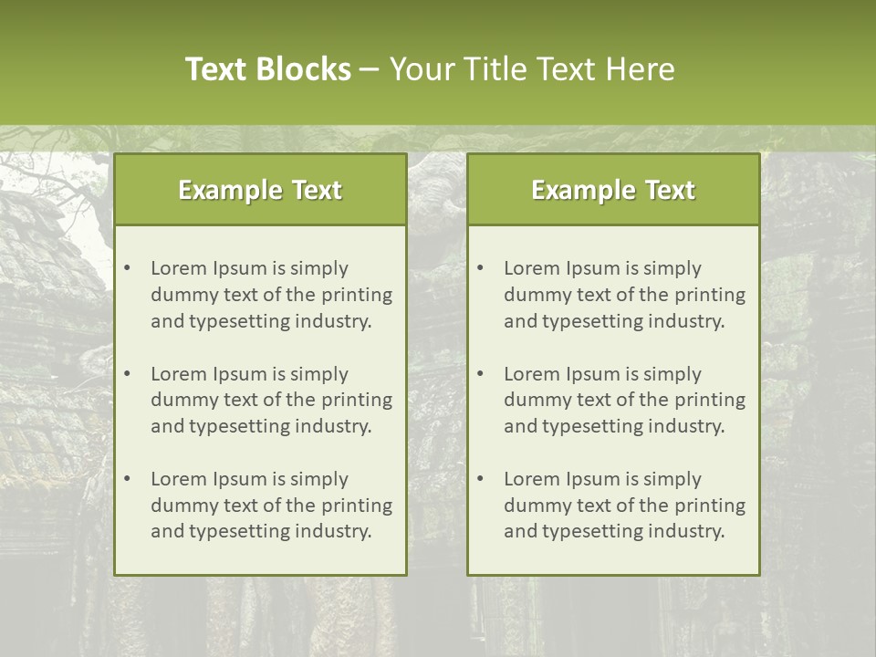 Ta Prohm Tree PowerPoint Template