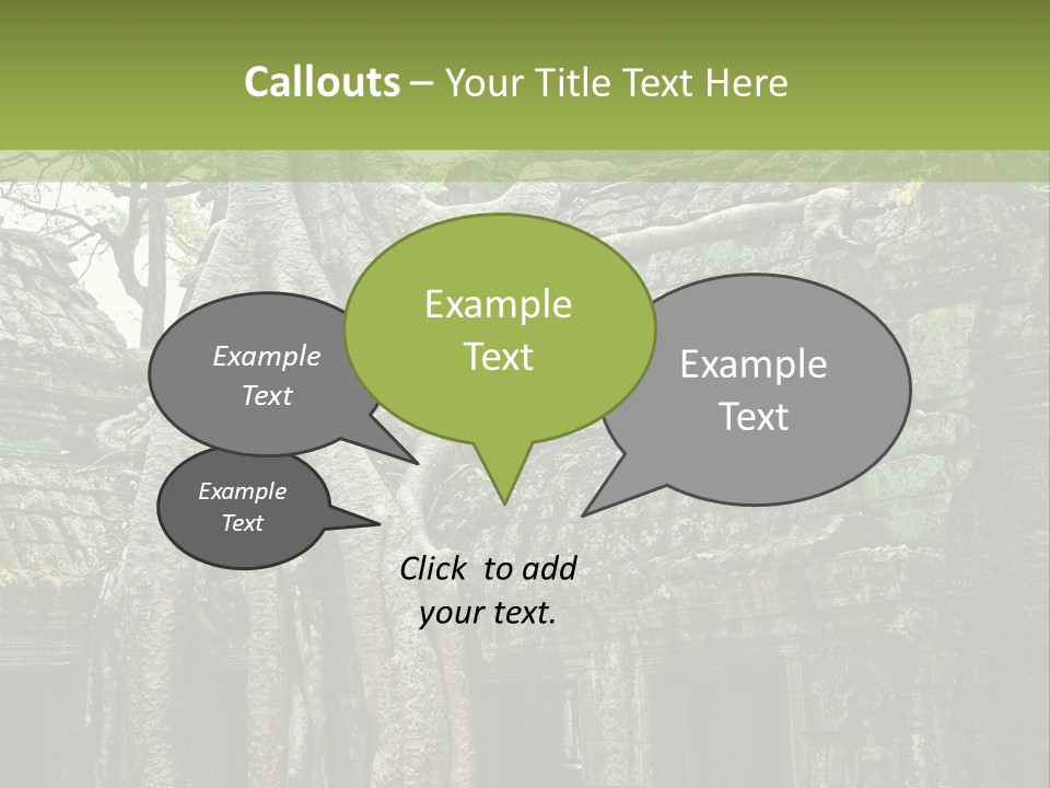 Ta Prohm Tree PowerPoint Template