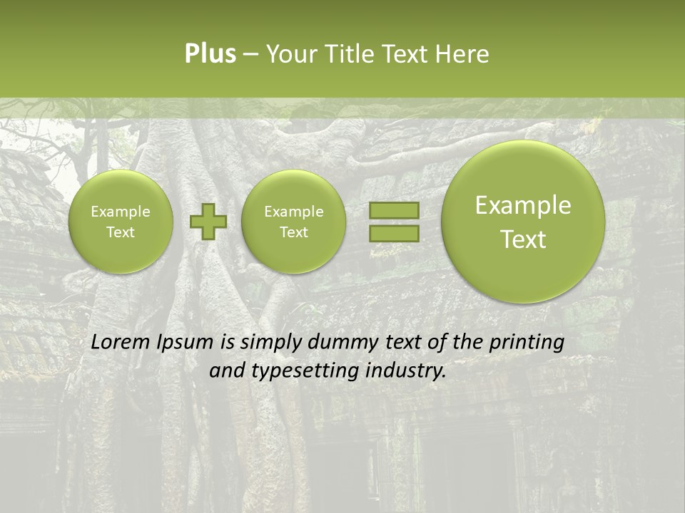 Ta Prohm Tree PowerPoint Template