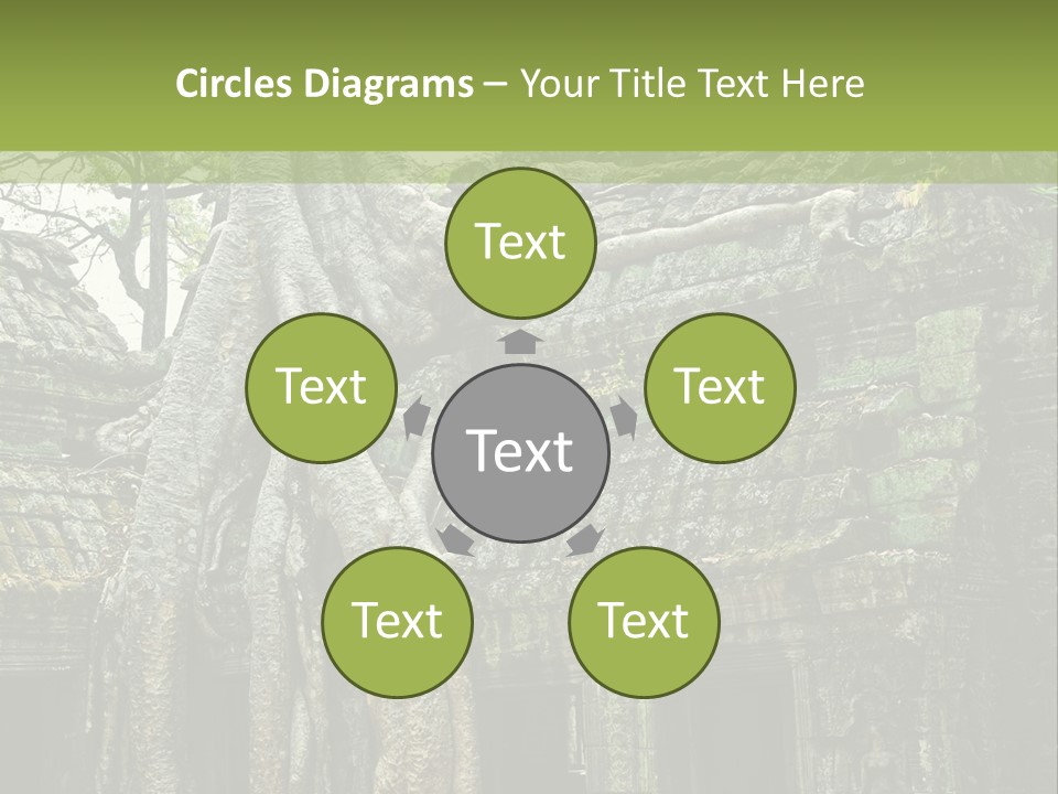 Ta Prohm Tree PowerPoint Template