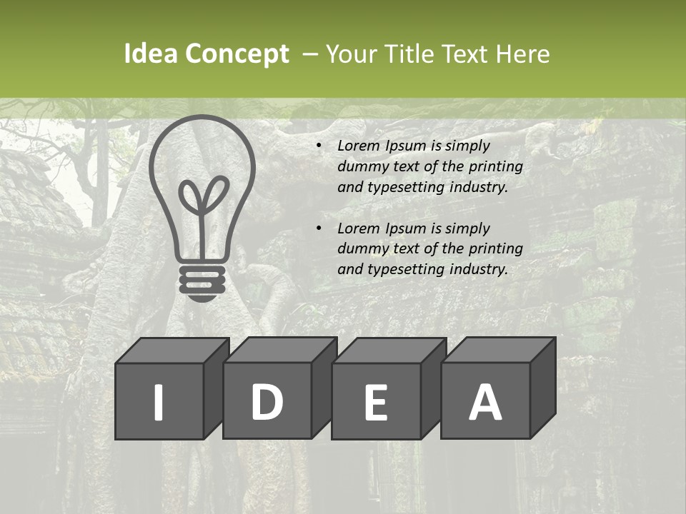 Ta Prohm Tree PowerPoint Template