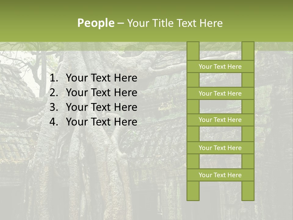 Ta Prohm Tree PowerPoint Template