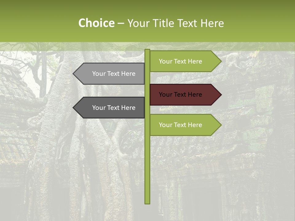 Ta Prohm Tree PowerPoint Template