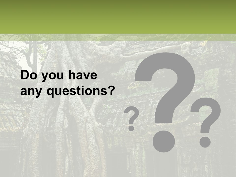 Ta Prohm Tree PowerPoint Template