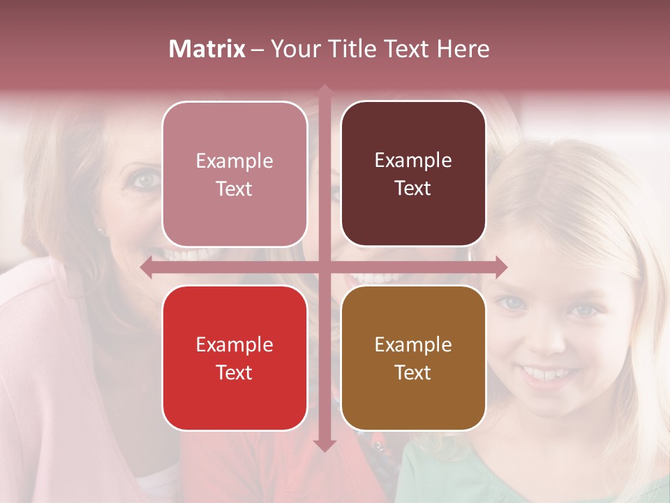 Grandmother Mother And Daughter PowerPoint Template