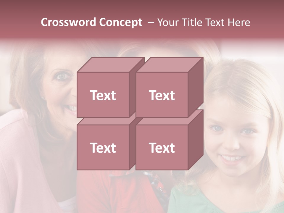 Grandmother Mother And Daughter PowerPoint Template