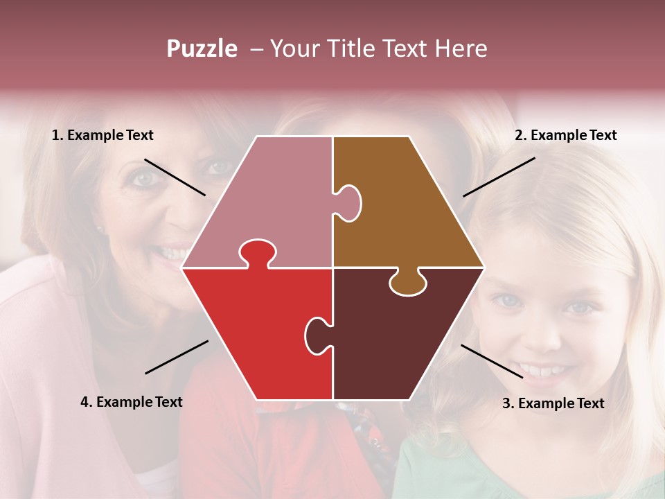 Grandmother Mother And Daughter PowerPoint Template