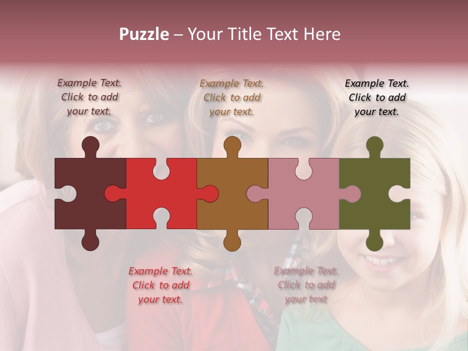 Grandmother Mother And Daughter PowerPoint Template